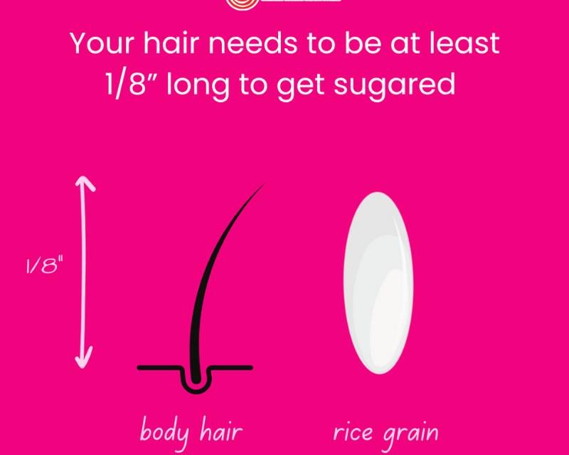 Ideal Hair Length for Sugaring