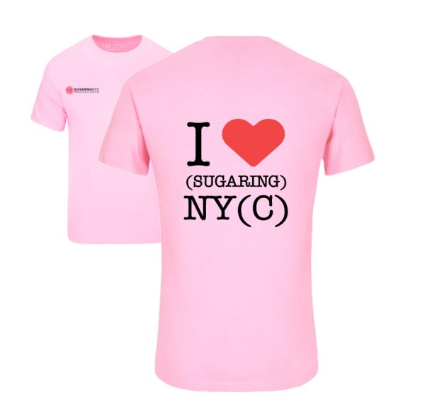 T-Shirt Pink “I ❤️ Sugaring NYC” Size XXL