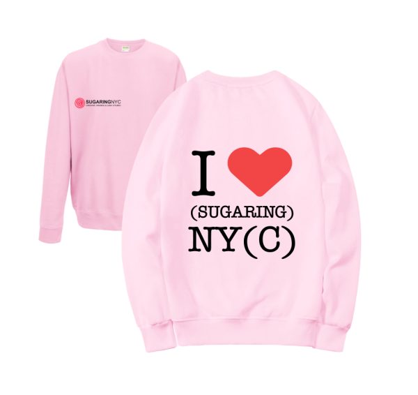 Sweatshirt I ❤️ Sugaring on Back - 3XL