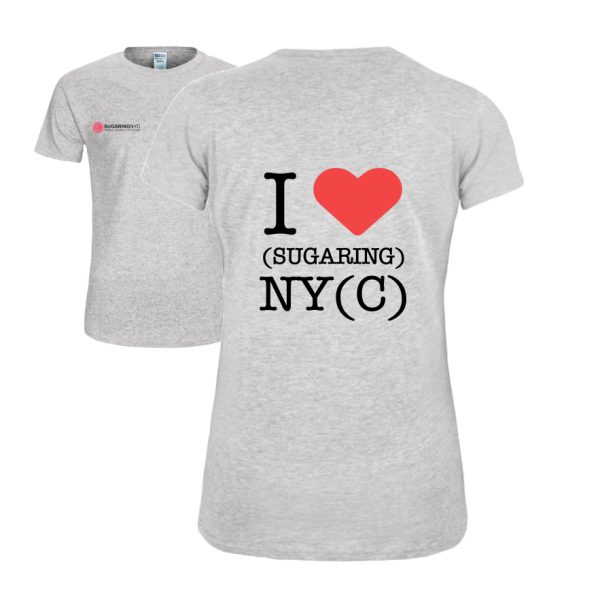 T-Shirt Grey “I ❤️ Sugaring NYC” Size 3XL